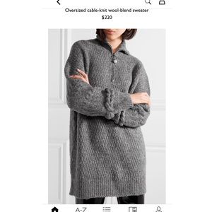 Opening Ceremony Oversized Cable-knit Wool-blend